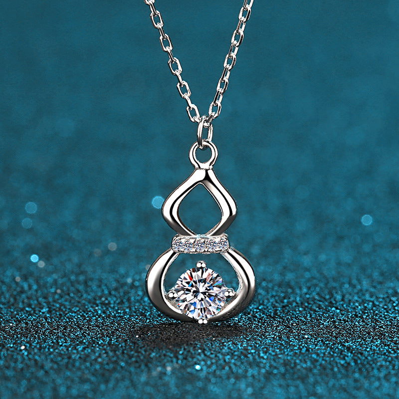 Moissanite Necklaces in 925 Sterling Silver 0.5ct