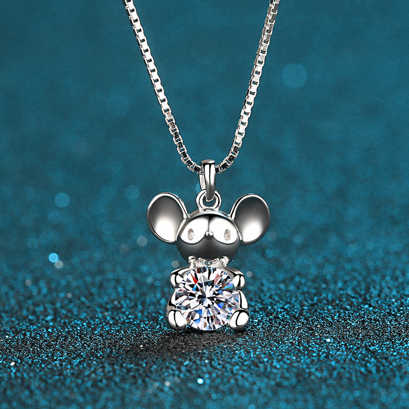 Moissanite Necklaces in 925 Sterling Silver 0.5ct