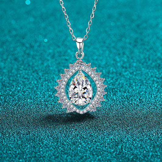 Moissanite Necklaces in 925 Sterling Silver 3ct