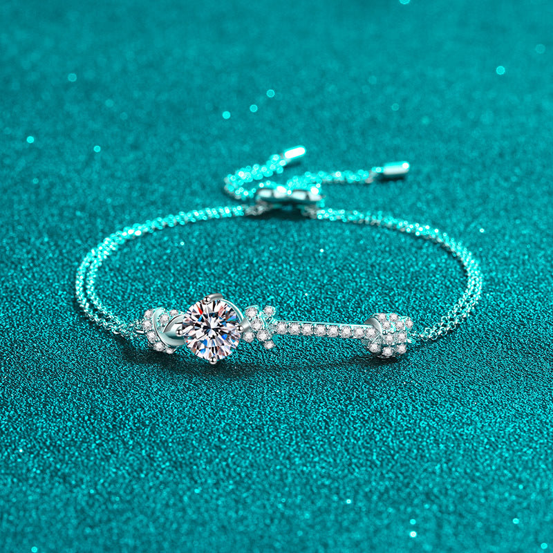 Moissanite Bracelets in 925 Sterling Silver 2ct