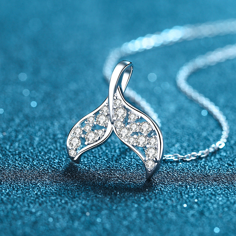 Moissanite Necklaces in 925 Sterling Silver 0.393ct