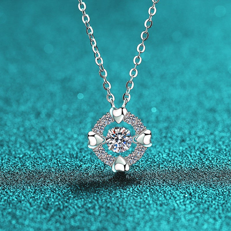 Moissanite Necklaces in 925 Sterling Silver 0.5ct