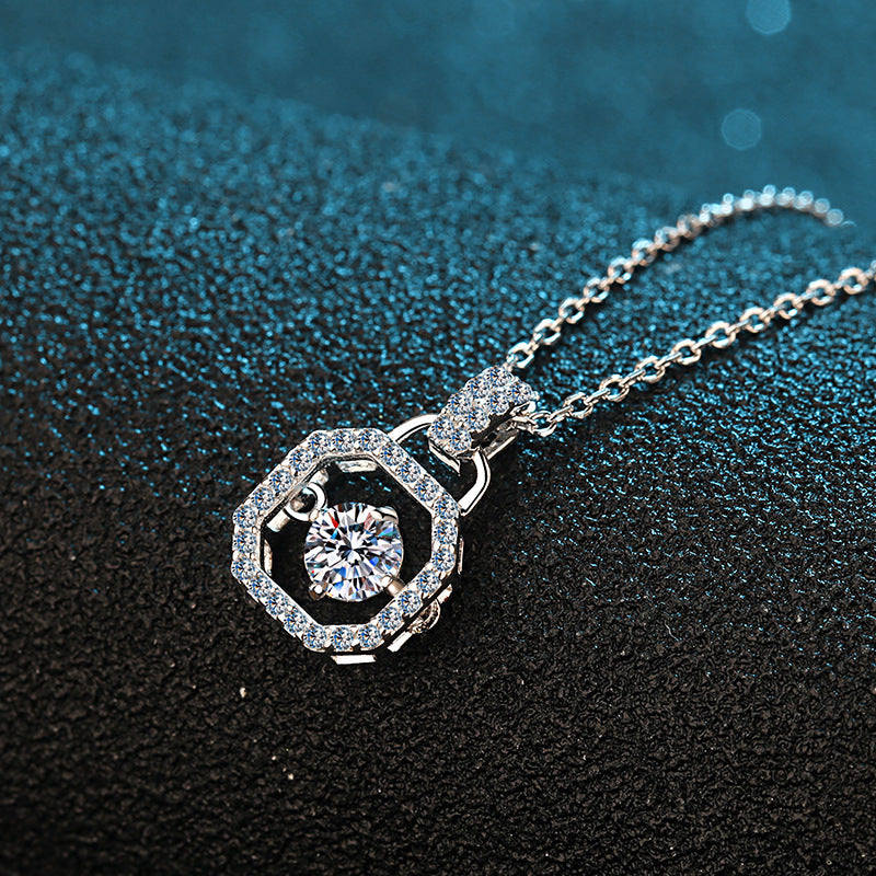 Moissanite Necklaces in 925 Sterling Silver 0.3ct