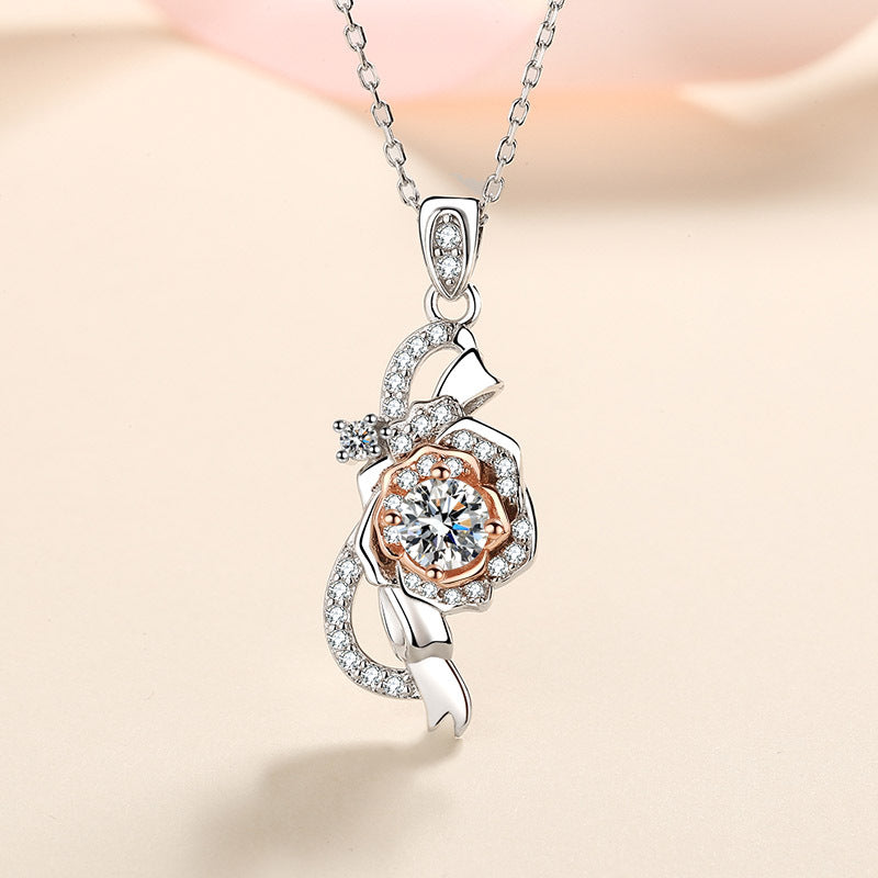 Moissanite Necklaces in 925 Sterling Silver 0.5ct