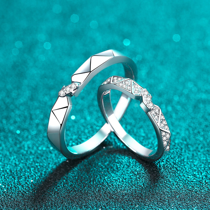 Moissanite Ring in 925 Sterling Silver