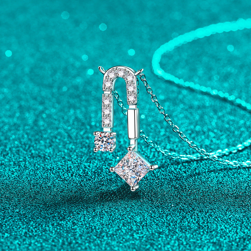 Moissanite Necklaces in 925 Sterling Silver 1.3ct
