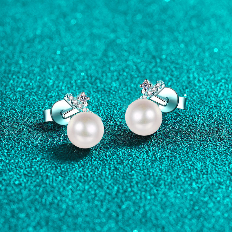 Moissanite Earrings in 925 Sterling Silver