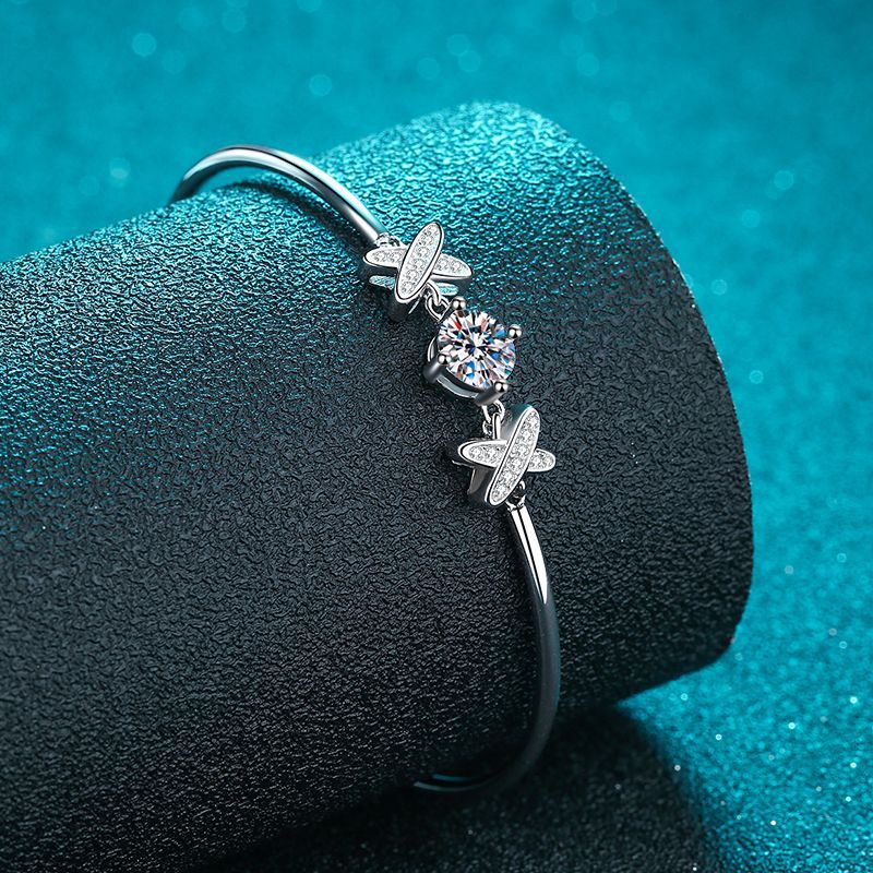 Moissanite Bracelets in 925 Sterling Silver 1ct