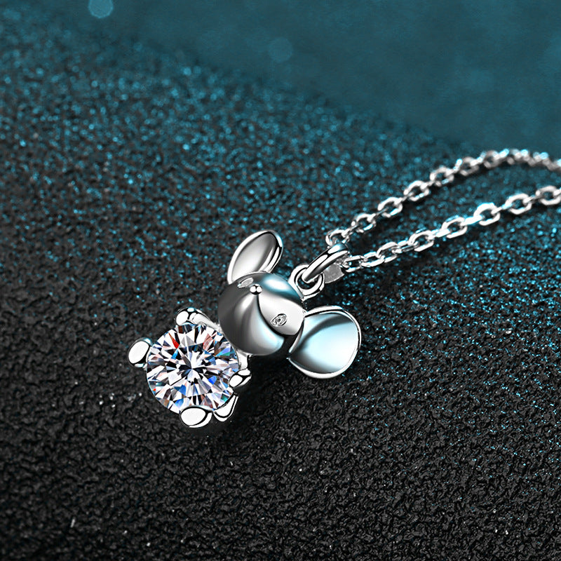 Moissanite Necklaces in 925 Sterling Silver 0.5ct