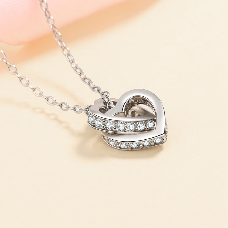 Moissanite Necklaces in 925 Sterling Silver 0.48ct