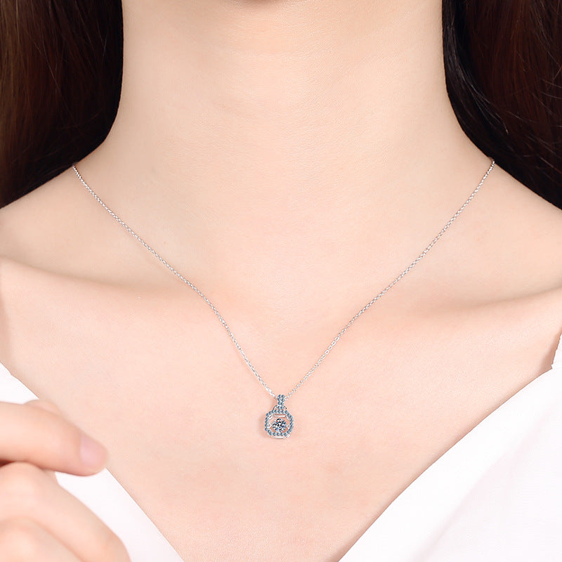 Moissanite Necklaces in 925 Sterling Silver 0.3ct