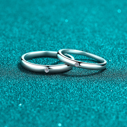 Moissanite Ring in 925 Sterling Silver