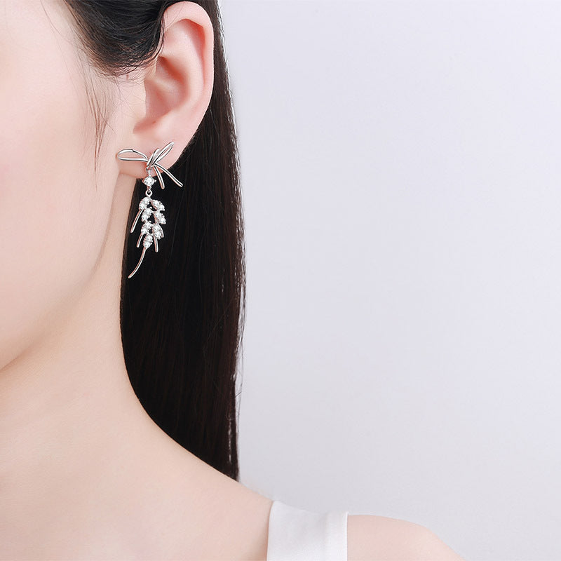 Moissanite Earrings in 925 Sterling Silver
