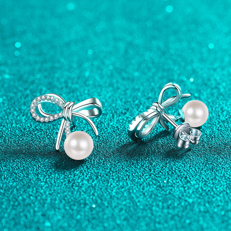 Moissanite Earrings in 925 Sterling Silver
