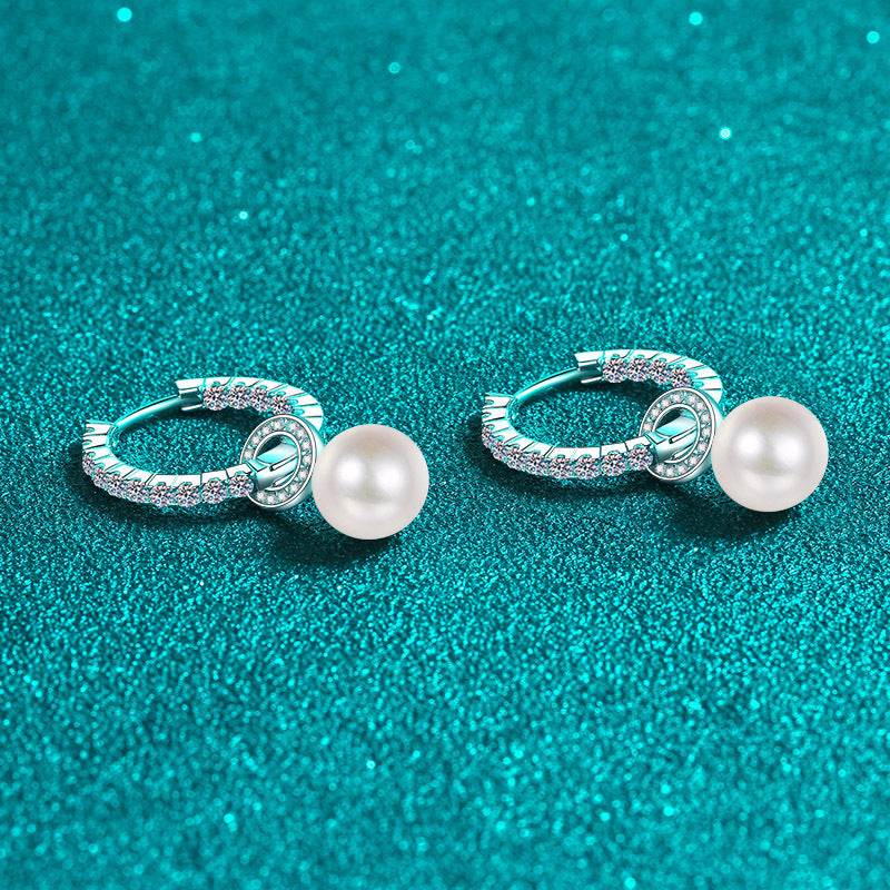 Moissanite Earrings in 925 Sterling Silver