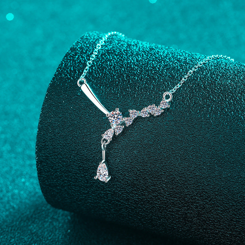 Moissanite Necklaces in 925 Sterling Silver 0.85ct