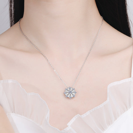 Moissanite Necklaces in 925 Sterling Silver 0.5ct
