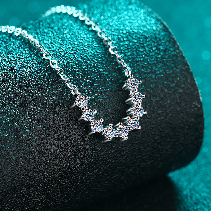 Moissanite Necklaces in 925 Sterling Silver 0.54ct