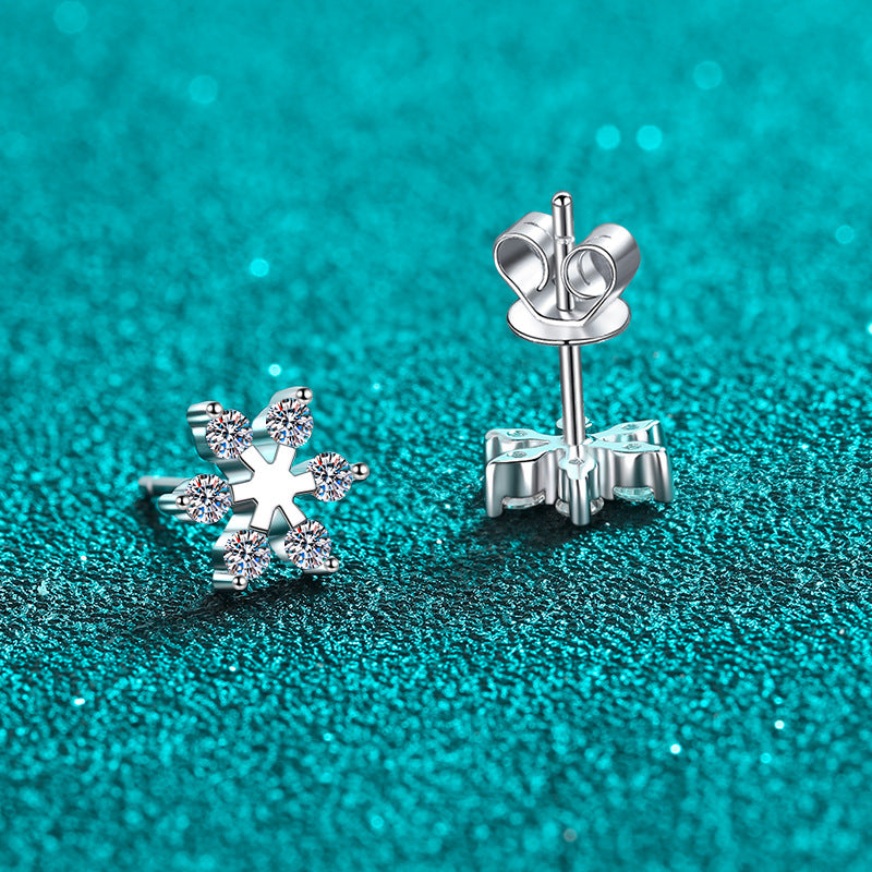 Moissanite Earrings in 925 Sterling Silver
