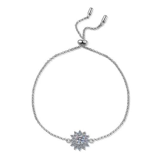 Moissanite Bracelets in 925 Sterling Silver 0.5ct