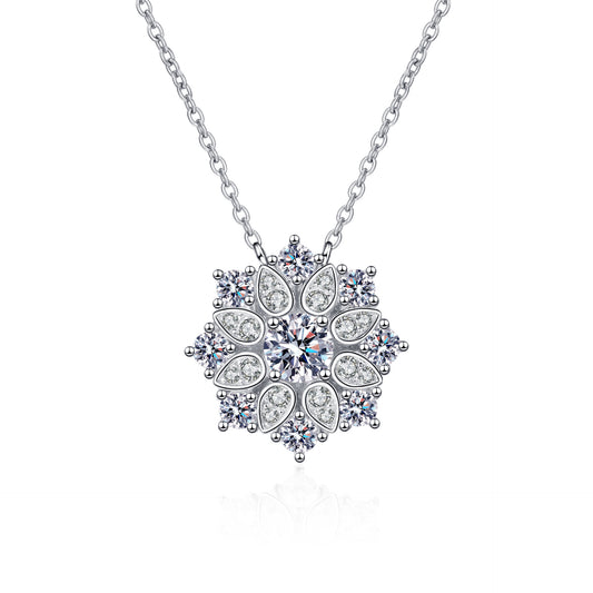 Moissanite Necklaces in 925 Sterling Silver 0.5ct