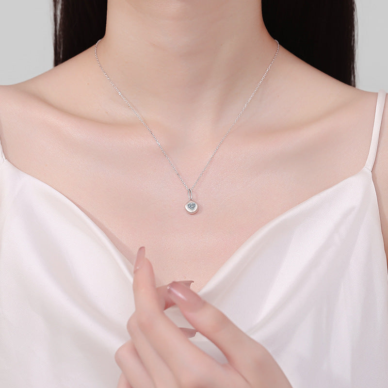 Moissanite Necklaces in 925 Sterling Silver 0.5ct