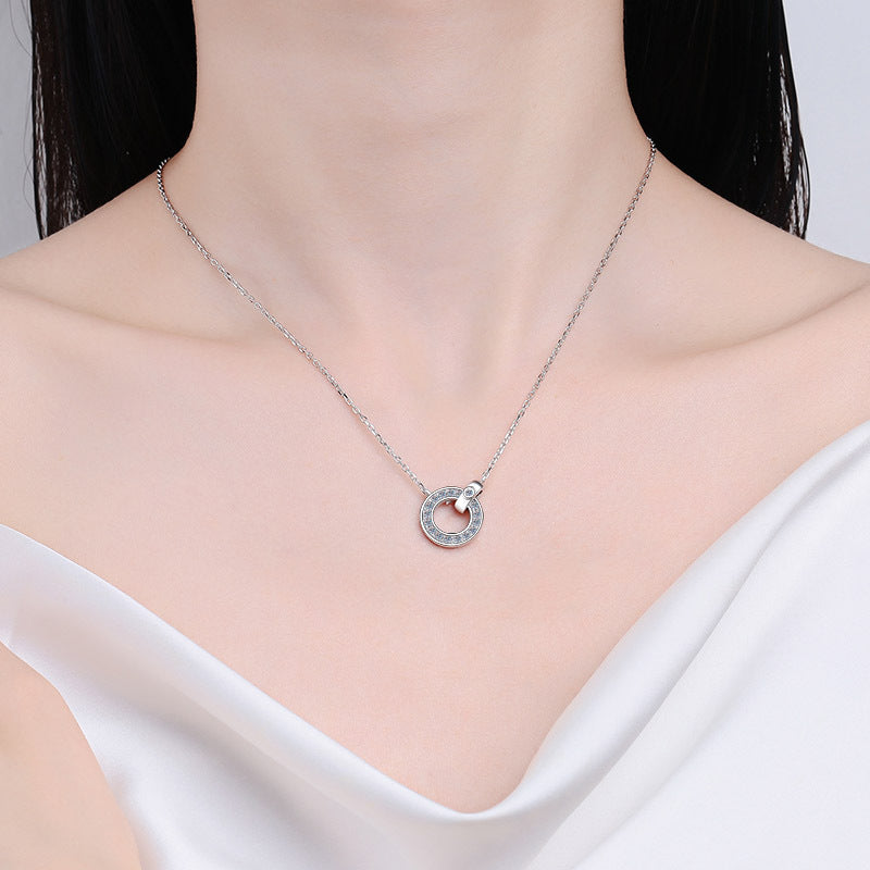 Moissanite Necklaces in 925 Sterling Silver 0.45ct