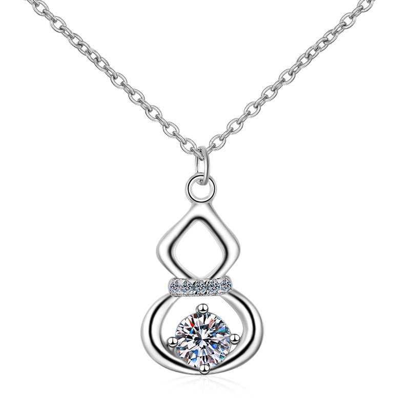 Moissanite Necklaces in 925 Sterling Silver 0.5ct