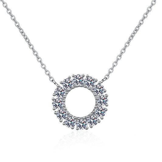 Moissanite Necklaces in 925 Sterling Silver 1.2ct