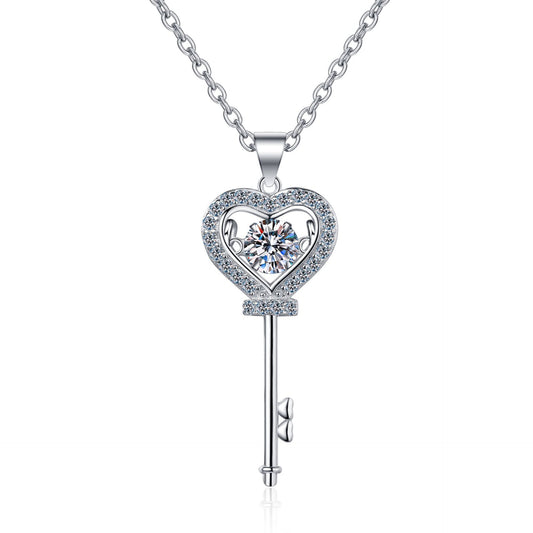 Moissanite Necklaces in 925 Sterling Silver 0.5ct