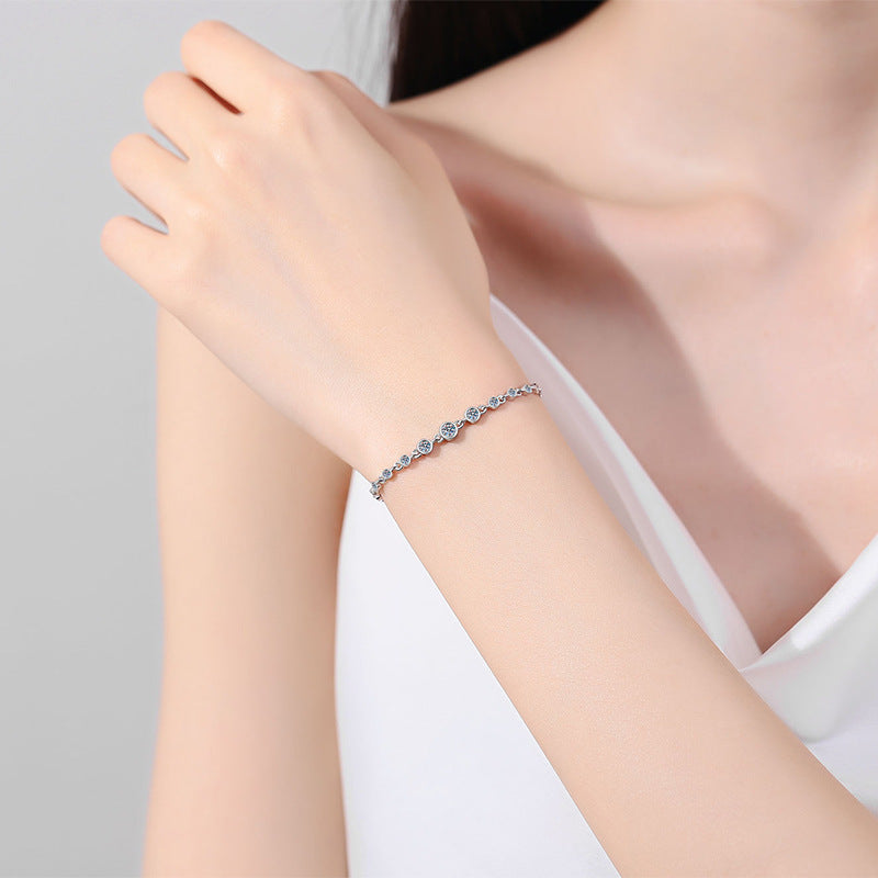 Moissanite Bracelets in 925 Sterling Silver 0.87ct