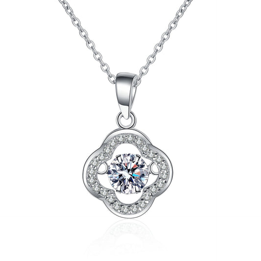 Moissanite Necklaces in 925 Sterling Silver 0.5ct