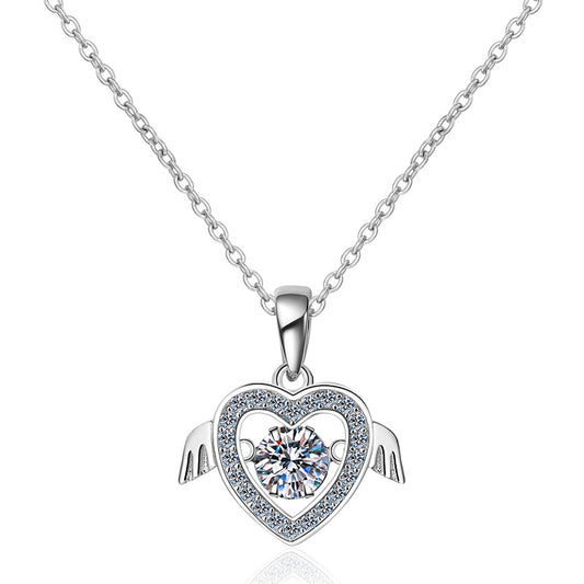 Moissanite Necklaces in 925 Sterling Silver 0.5ct