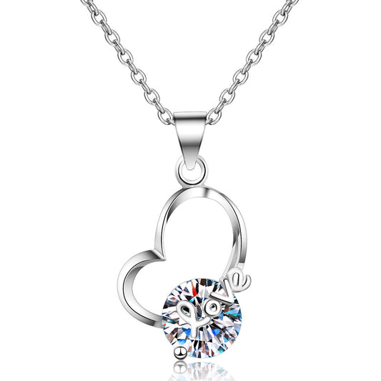 Moissanite Necklaces in 925 Sterling Silver 2ct
