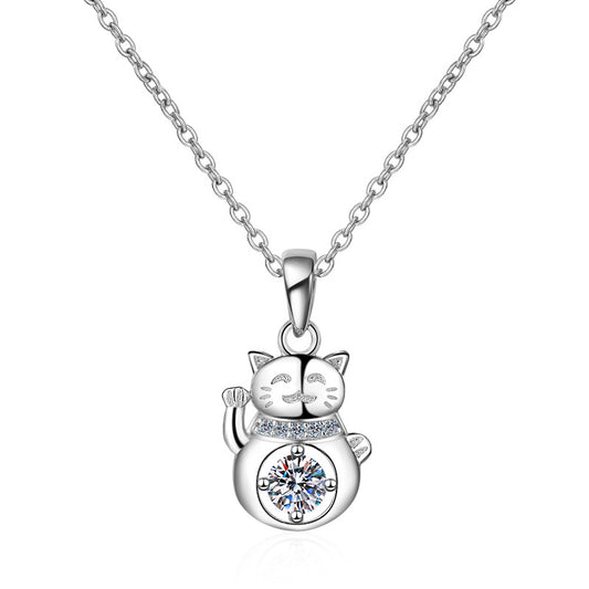Moissanite Necklaces in 925 Sterling Silver 0.3ct