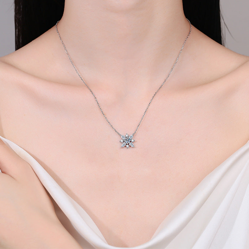 Moissanite Necklaces in 925 Sterling Silver 0.5ct