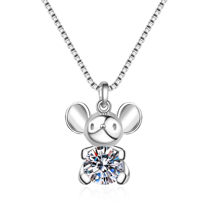 Moissanite Necklaces in 925 Sterling Silver 0.5ct