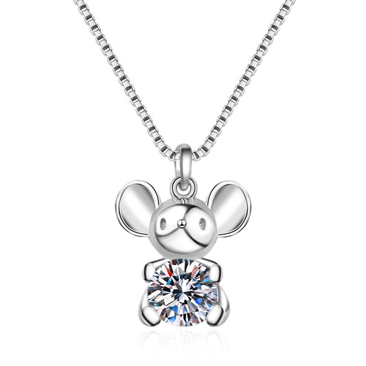 Moissanite Necklaces in 925 Sterling Silver 0.5ct