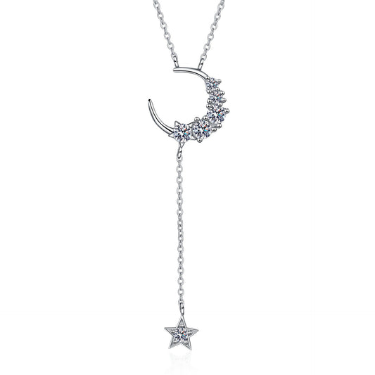 Moissanite Necklaces in 925 Sterling Silver 0.4ct