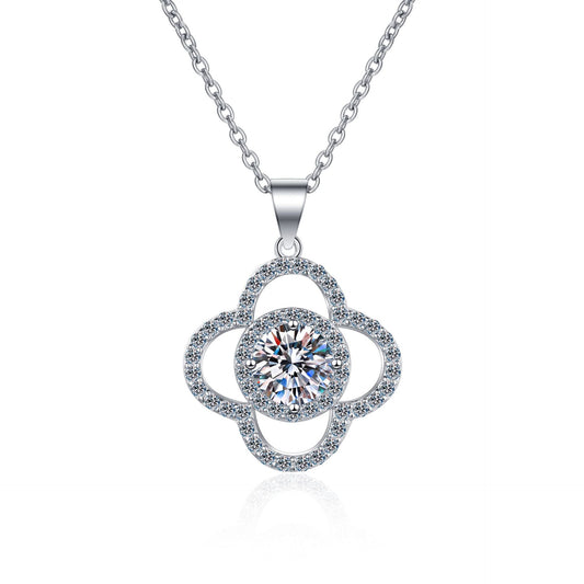 Moissanite Necklaces in 925 Sterling Silver 1ct