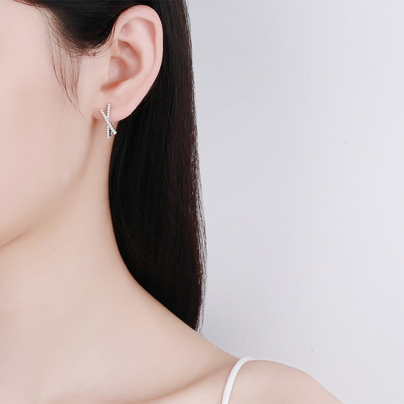 Moissanite Earrings in 925 Sterling Silver