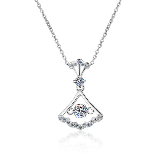 Moissanite Necklaces in 925 Sterling Silver 0.3ct