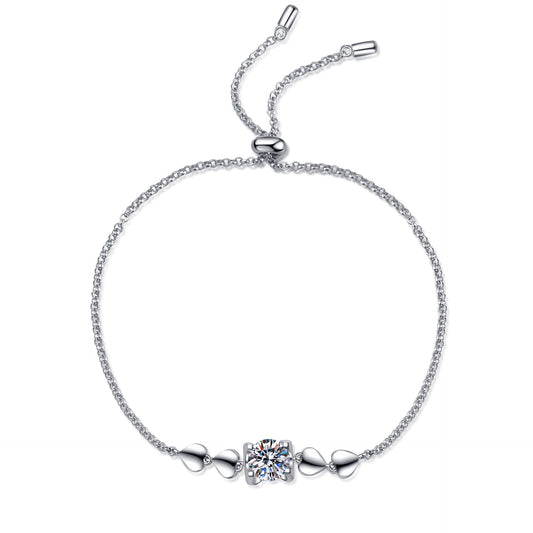 Moissanite Bracelets in 925 Sterling Silver 1ct