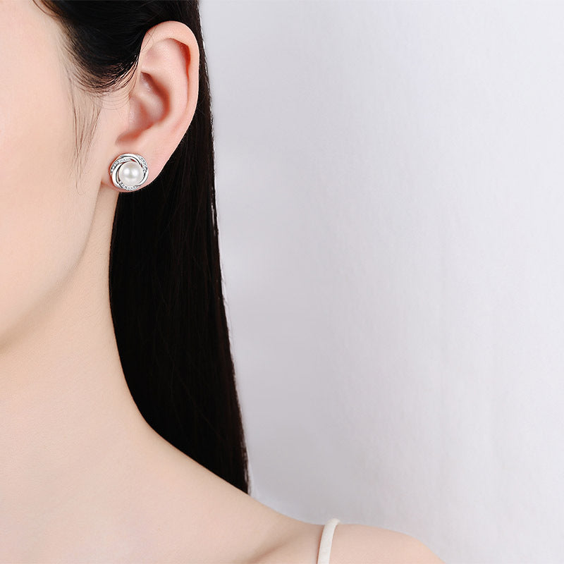 Moissanite Earrings in 925 Sterling Silver