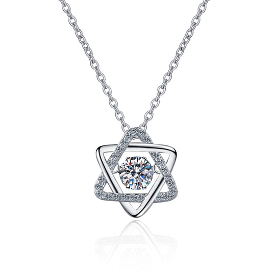 Moissanite Necklaces in 925 Sterling Silver 0.5ct