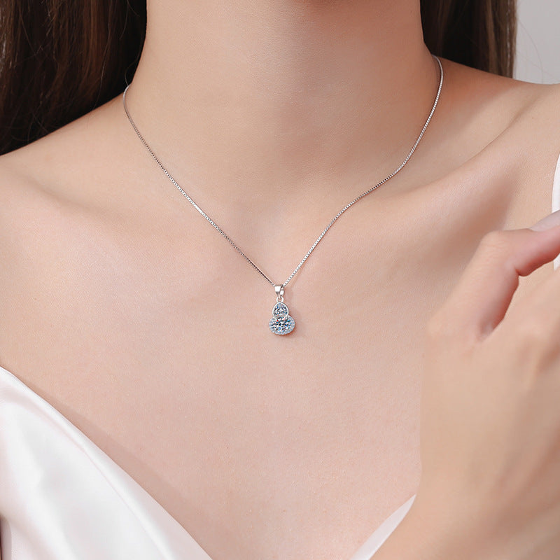 Moissanite Necklaces in 925 Sterling Silver 1.5ct