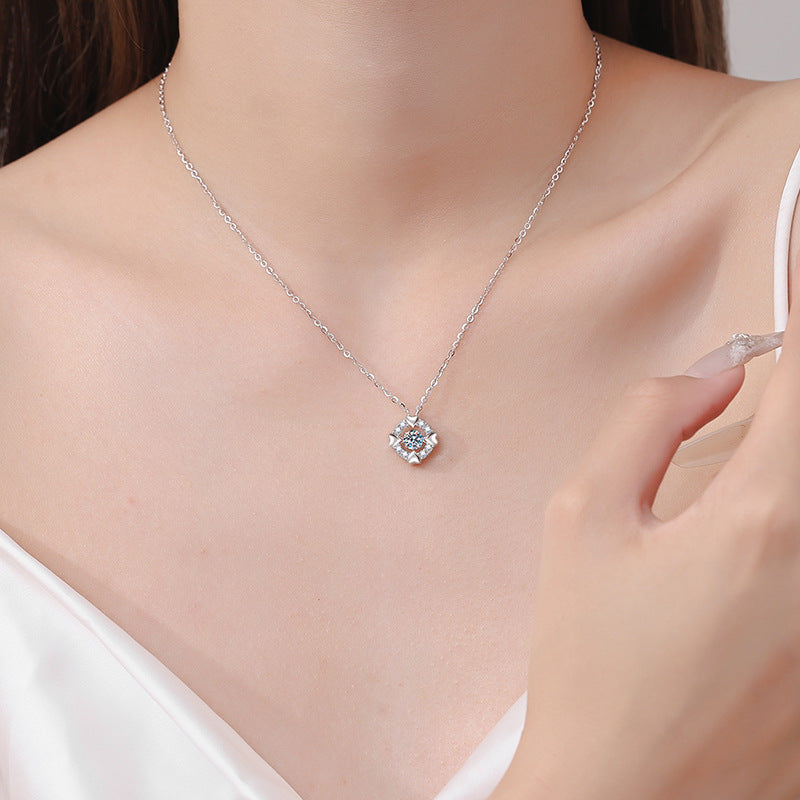 Moissanite Necklaces in 925 Sterling Silver 0.5ct