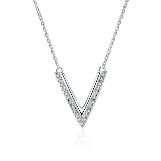 Moissanite Necklaces in 925 Sterling Silver 0.19ct