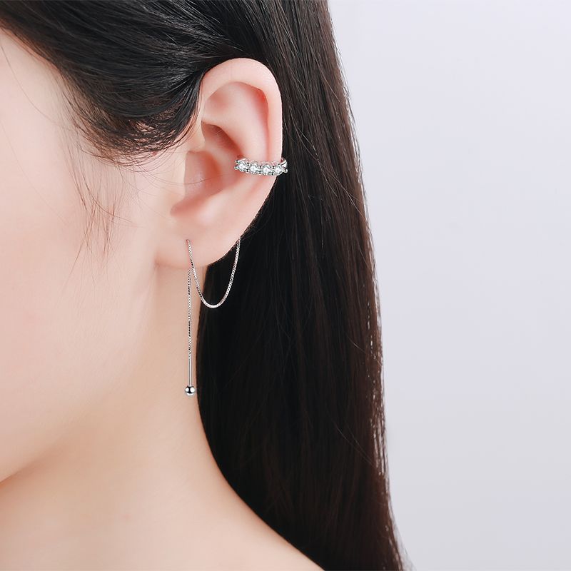 Moissanite Earrings in 925 Sterling Silver