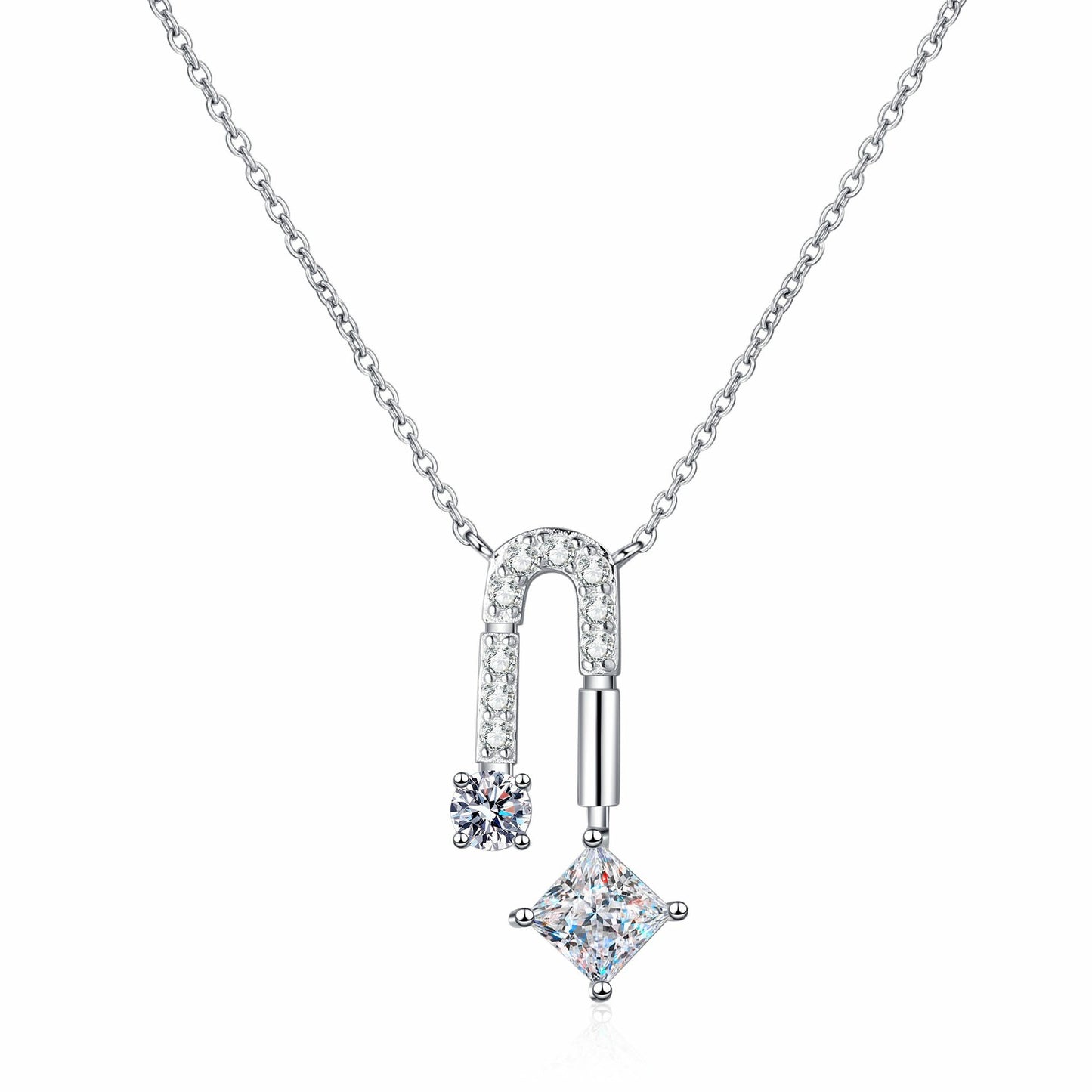Moissanite Necklaces in 925 Sterling Silver 1.3ct